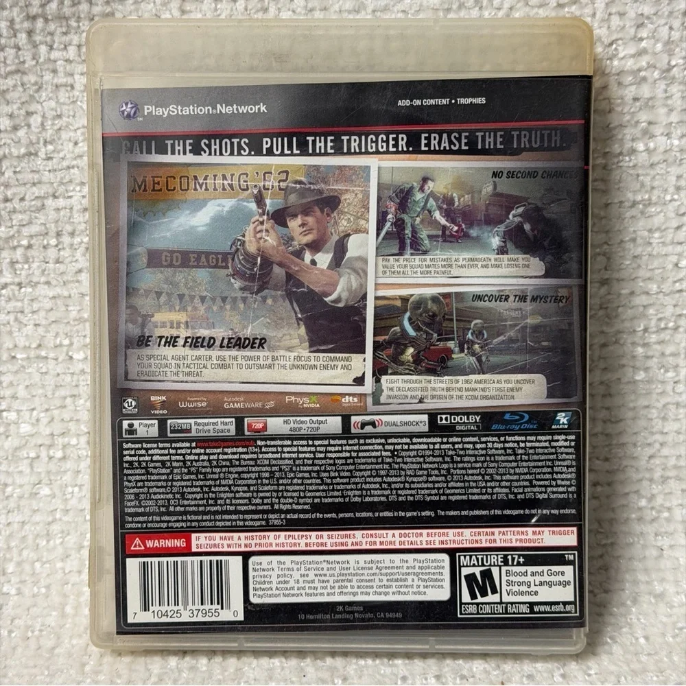 THE BUREAU: Xcom Declassified - Sony PlayStation 3 PS3